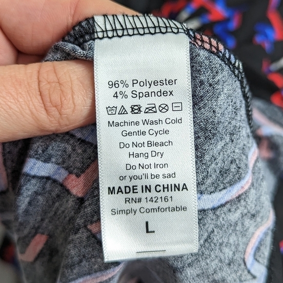 LuLaRoe Americana A-Line Skirt Sz L - Picture 9 of 9